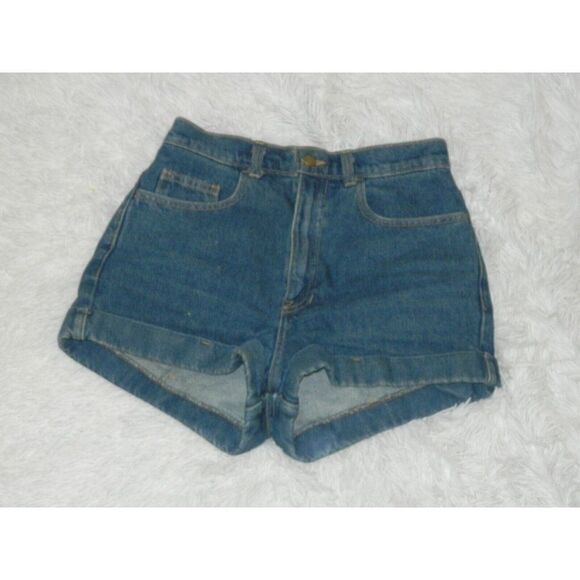 American Apparel Shorts Jean High Rise‎ Medium Wash Denim Shorts Size 27 - Picture 5 of 10